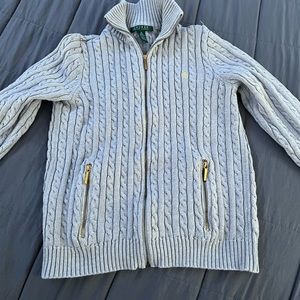 Lauren Ralph Lauren grey zip up jacket